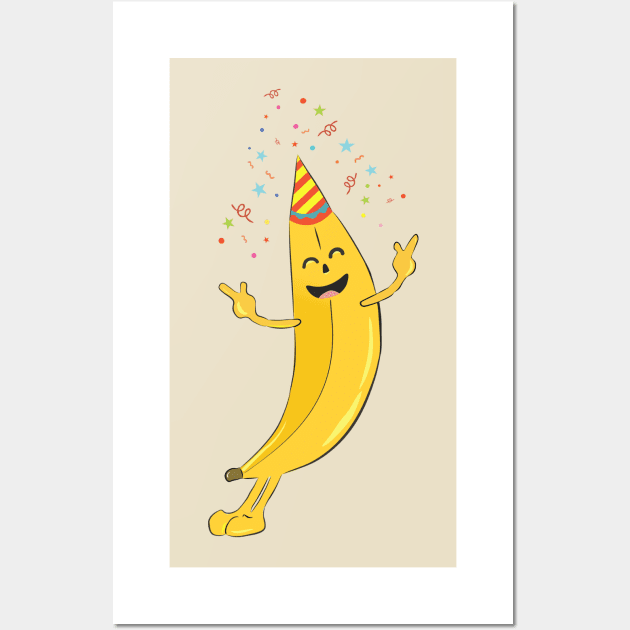 Banana Lovers Graphic Wall Art by Aspita